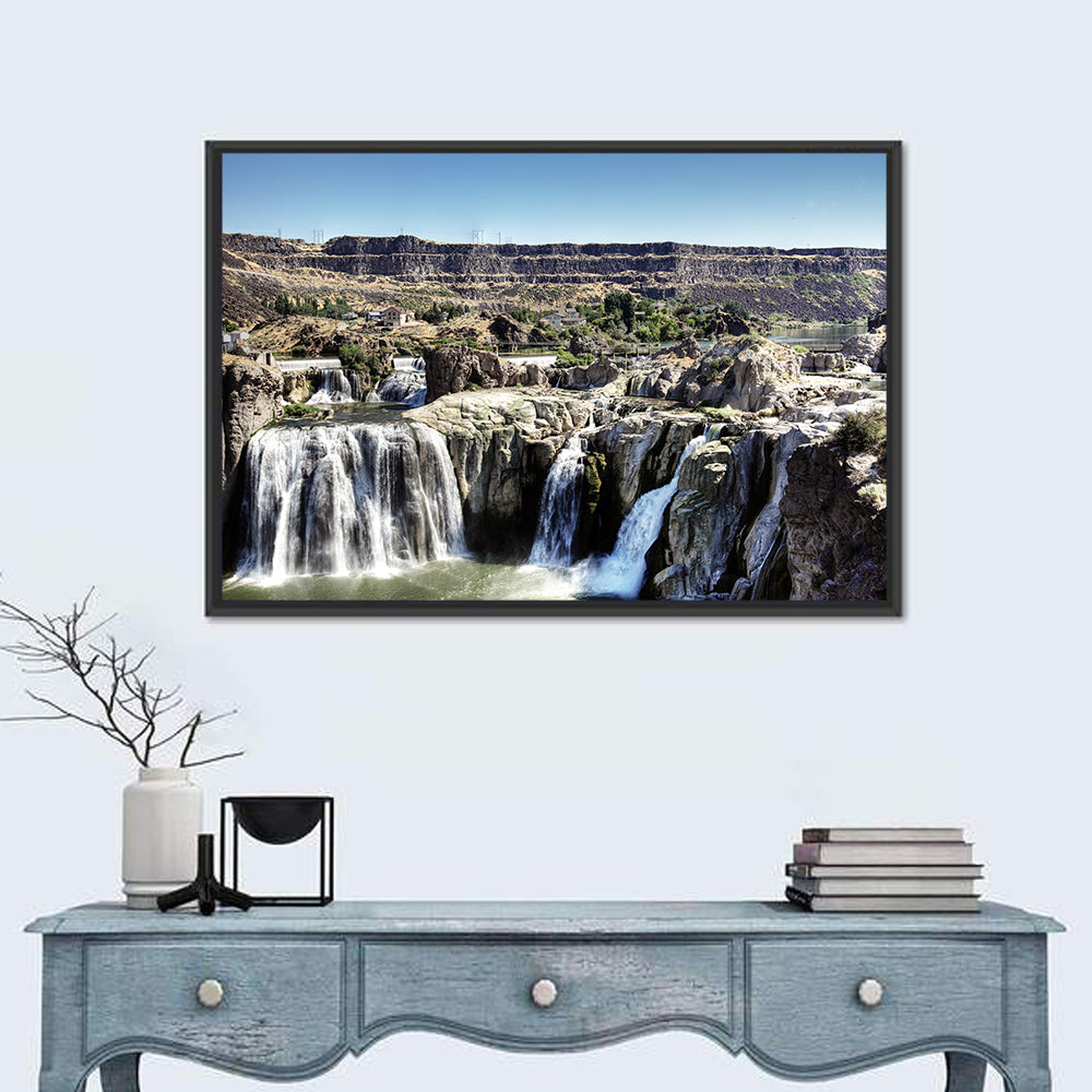 Shoshone Falls, Twin Falls Idaho Wall Art in a room, landscape