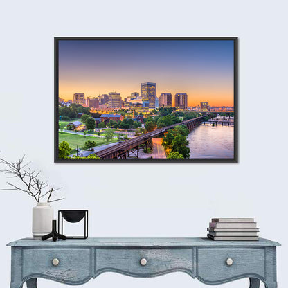 Richmond Skyline at Golden Hour Wall Art