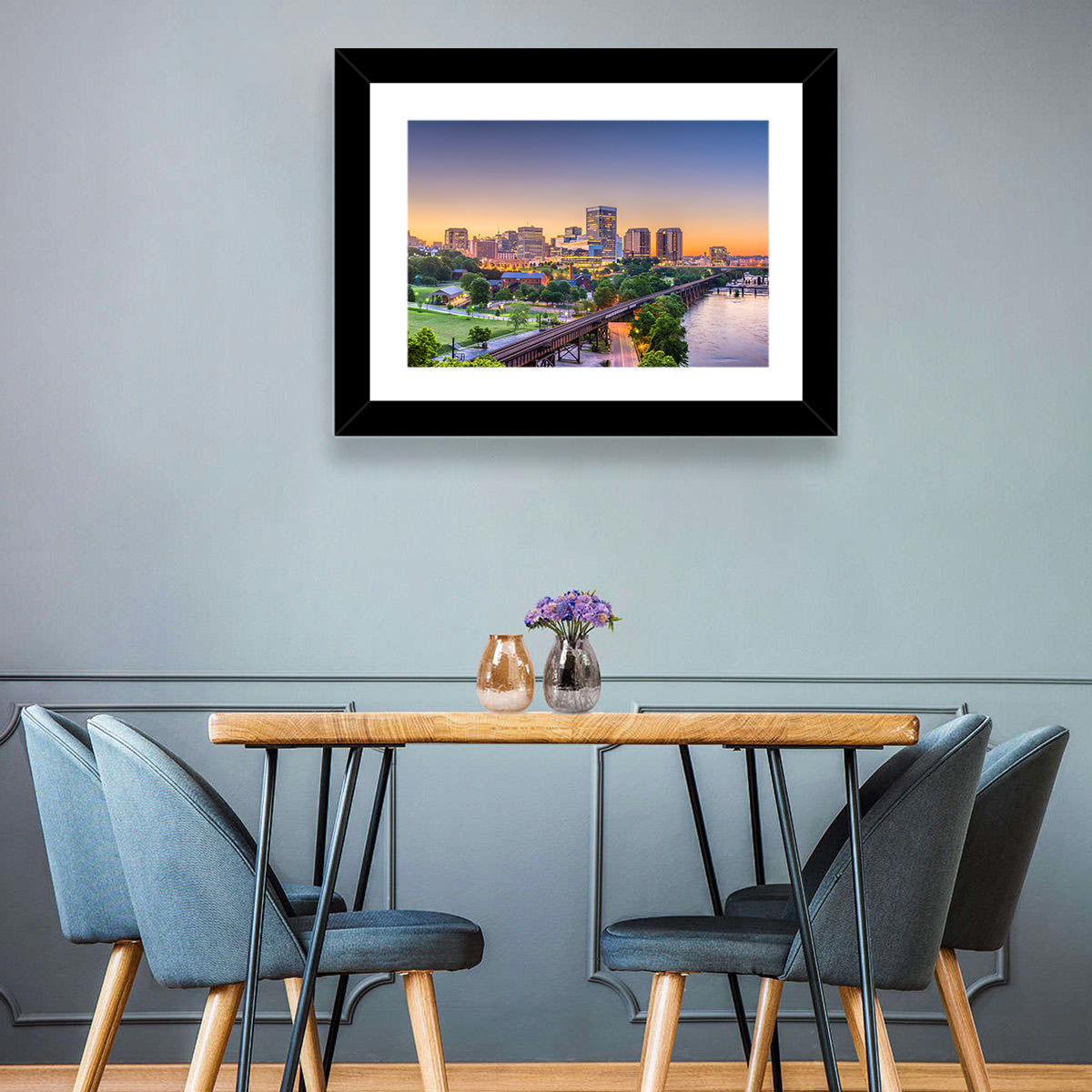 Richmond Skyline at Golden Hour Wall Art
