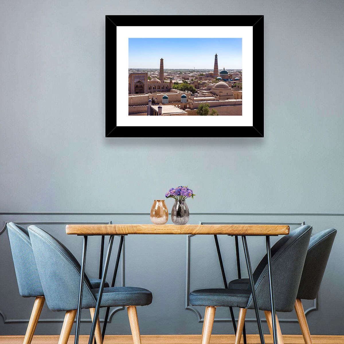 Khodja Mosque Minarets, Khiva Wall Art in a room, landscape