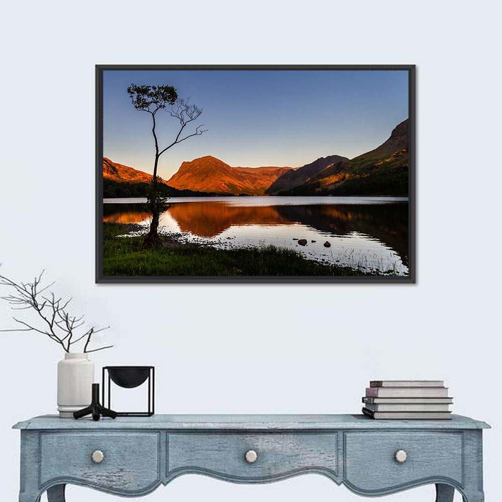 Buttermere Lone Tree Reflection Wall Art