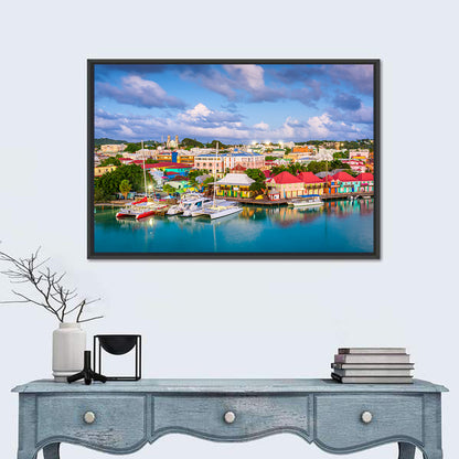 St. John’s Harbor at Golden Dusk Wall Art