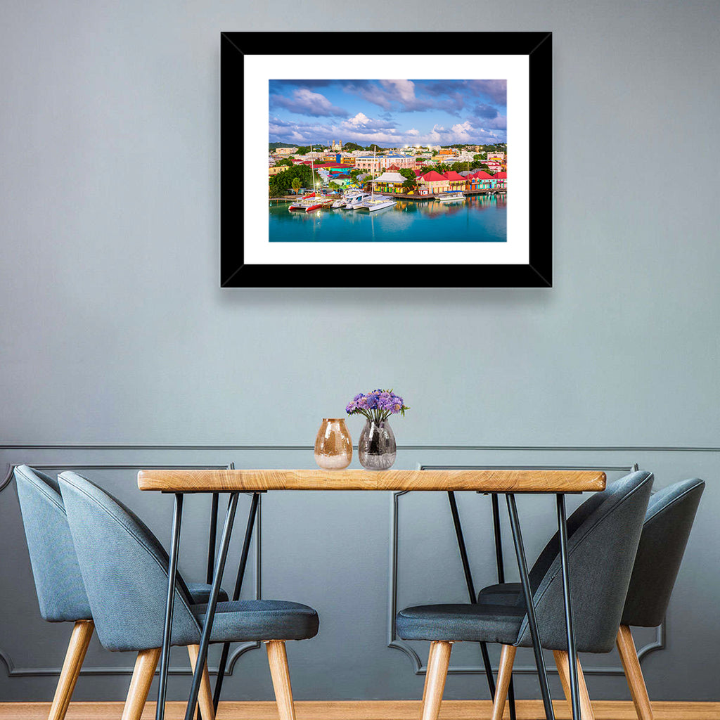 St. John’s Harbor at Golden Dusk Wall Art