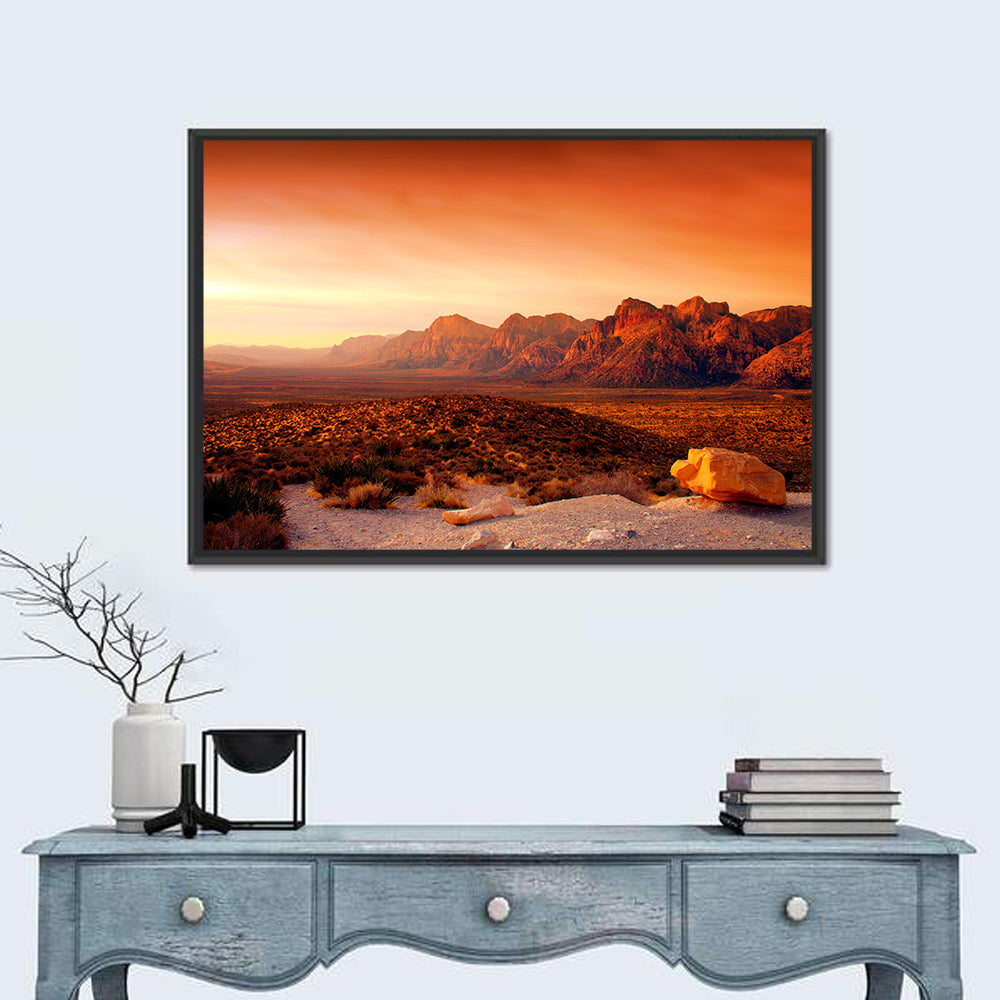 Red Rock Canyon Sunset Wall Art