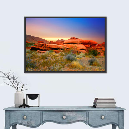 Red Rock Canyon Sunset Wall Art