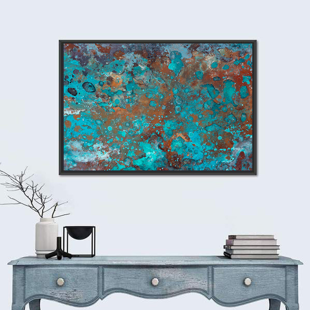 Oxidized Metal Abstract Texture Wall Art