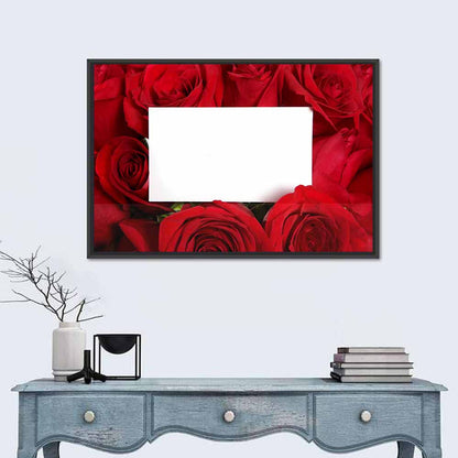 Rose Frame with White Center Wall Art