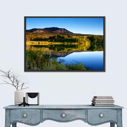 Golden Hour Mountain Lake Wall Art