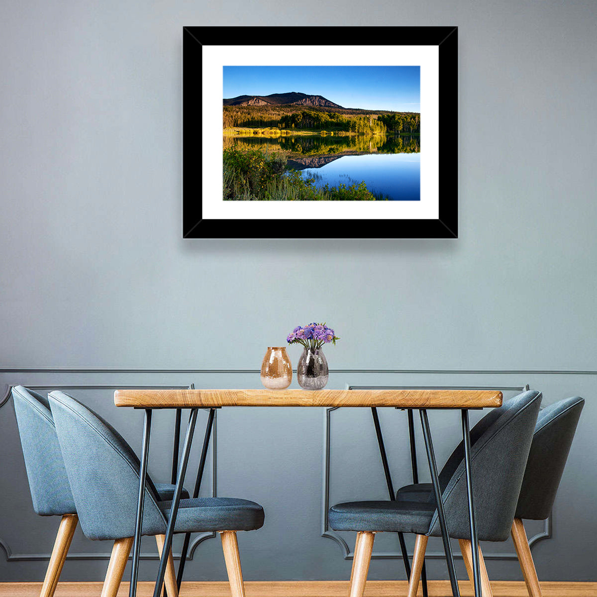 Golden Hour Mountain Lake Wall Art