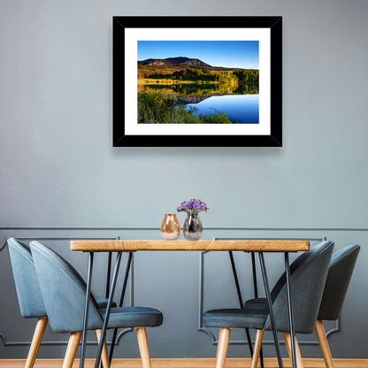Golden Hour Mountain Lake Wall Art