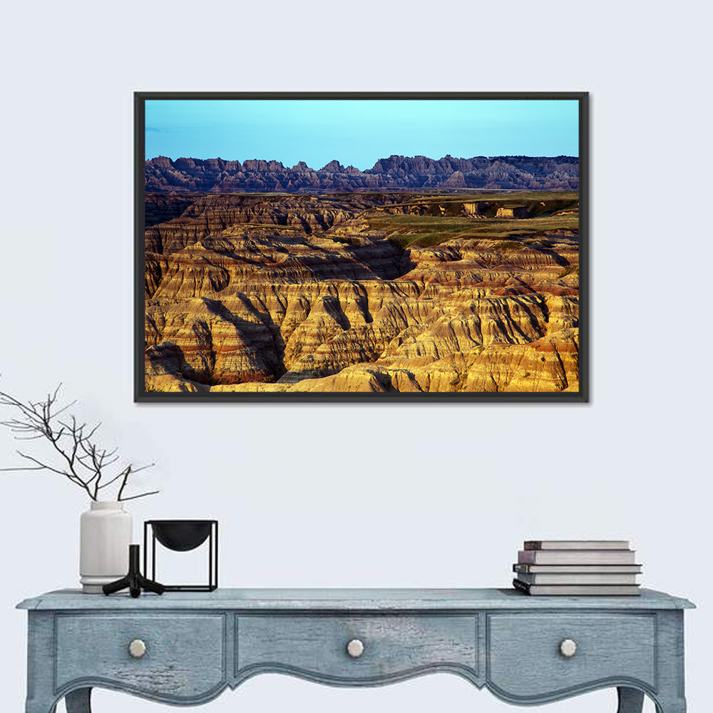 Badlands National Park Wall Art in a room, landscape