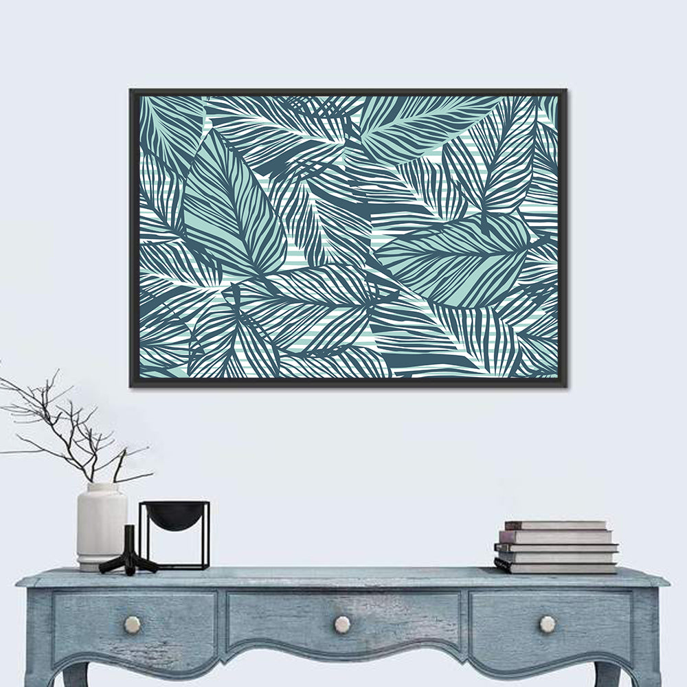 Palm Leaves Pattern Wall Art