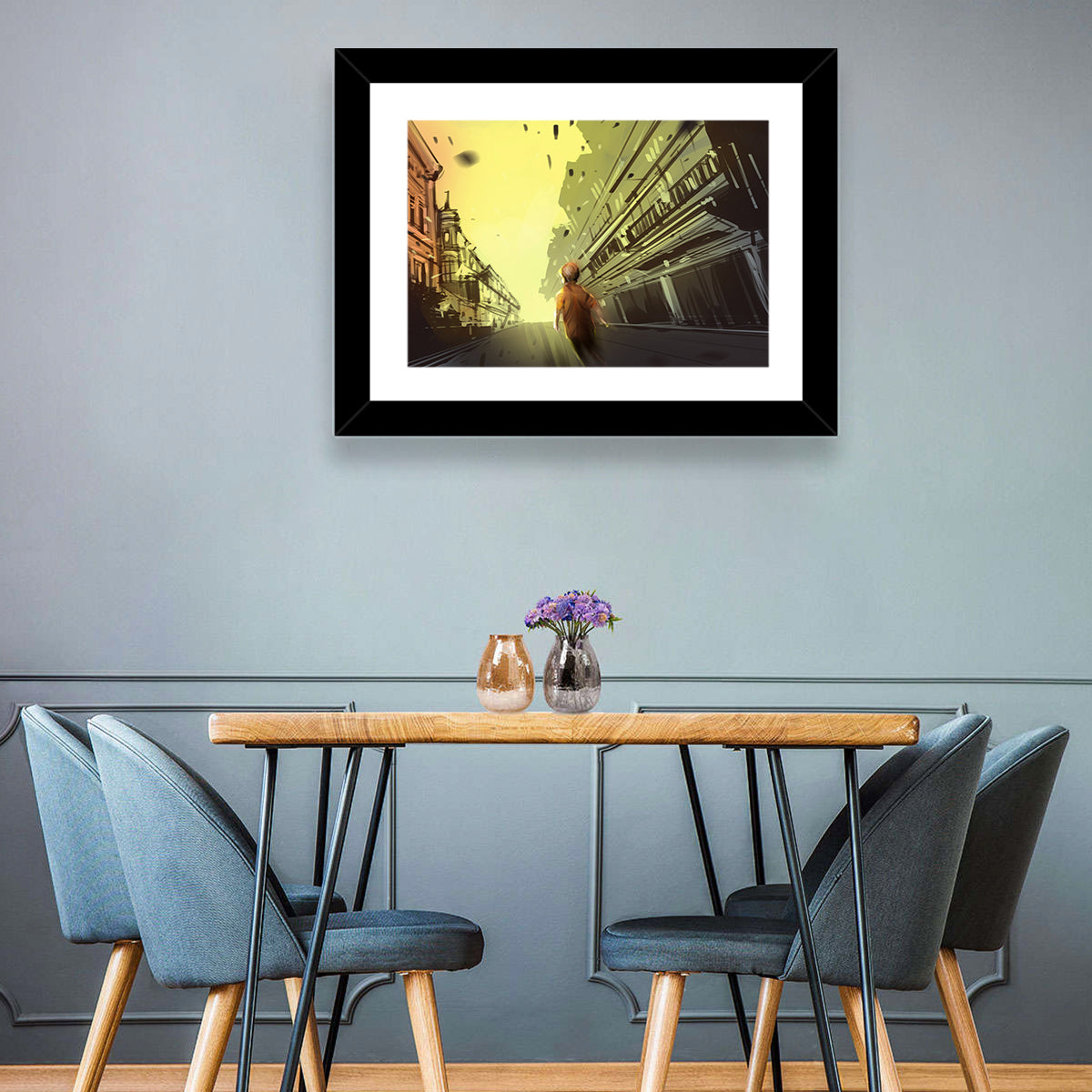 Child Walking Toward Light Wall Art