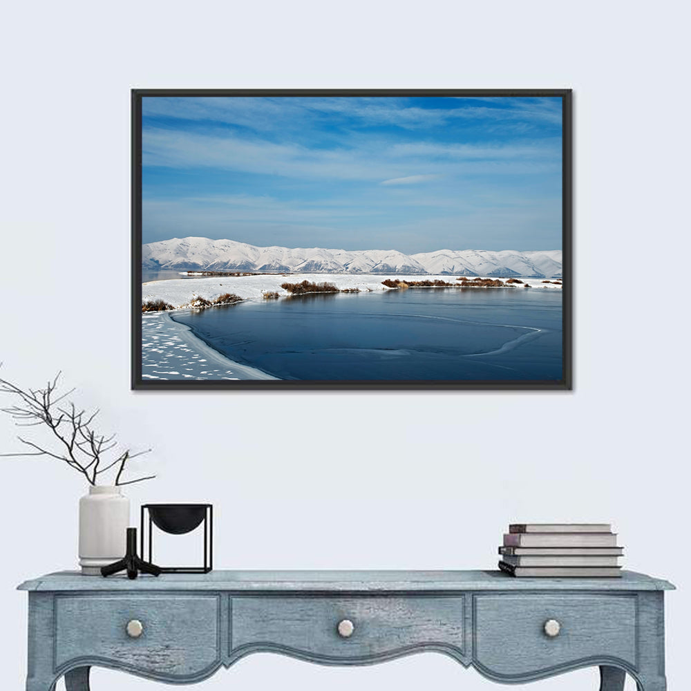 Lake Sevan Winter Landscape Wall Art