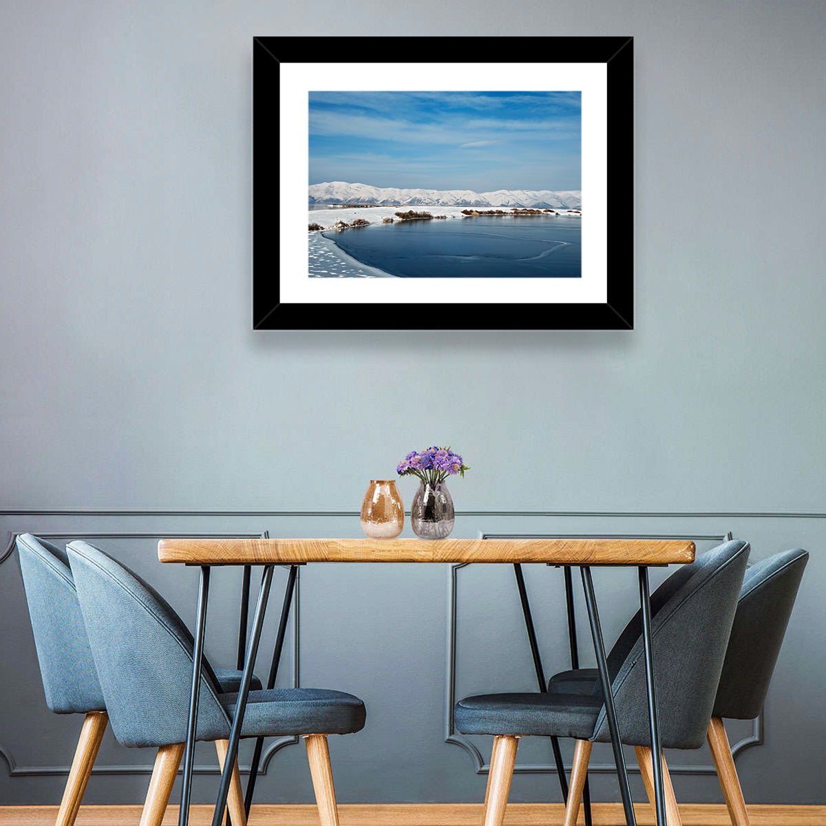 Lake Sevan Winter Landscape Wall Art