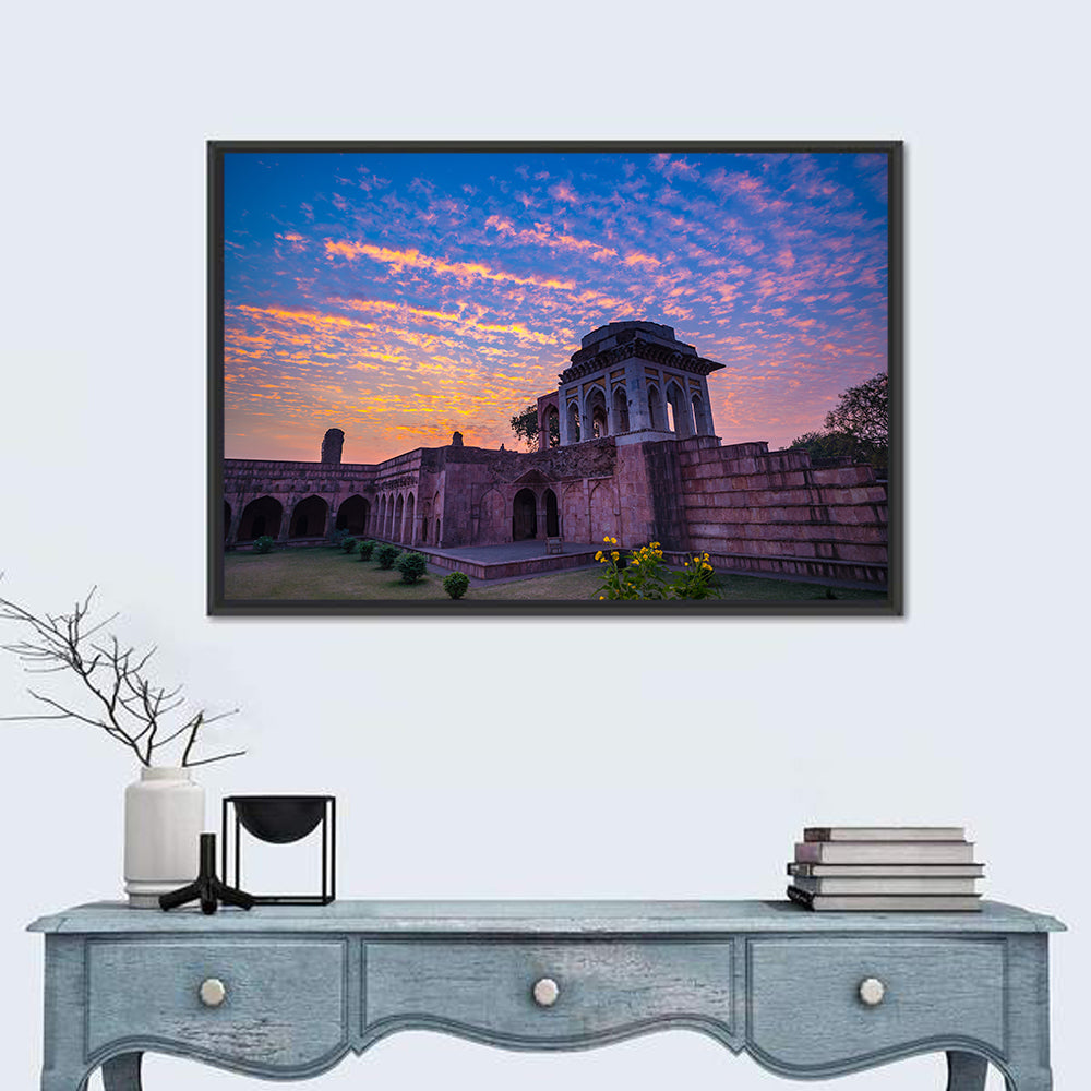 Ashrafi Mahal Sunset Wall Art in a room, landscape