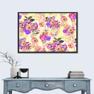 Roses & Iris Flowers Wall Art