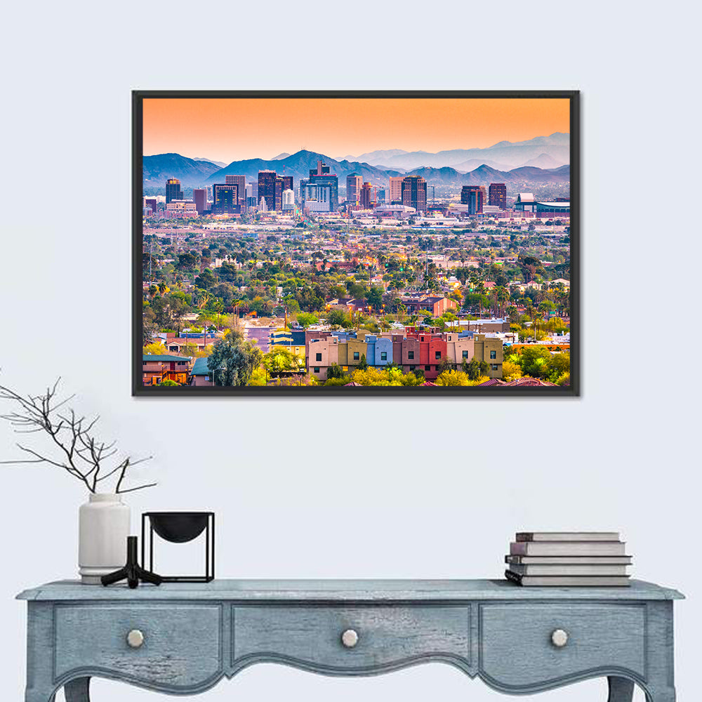 Phoenix Golden Hour Cityscape Wall Art