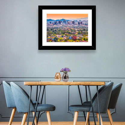 Phoenix Golden Hour Cityscape Wall Art