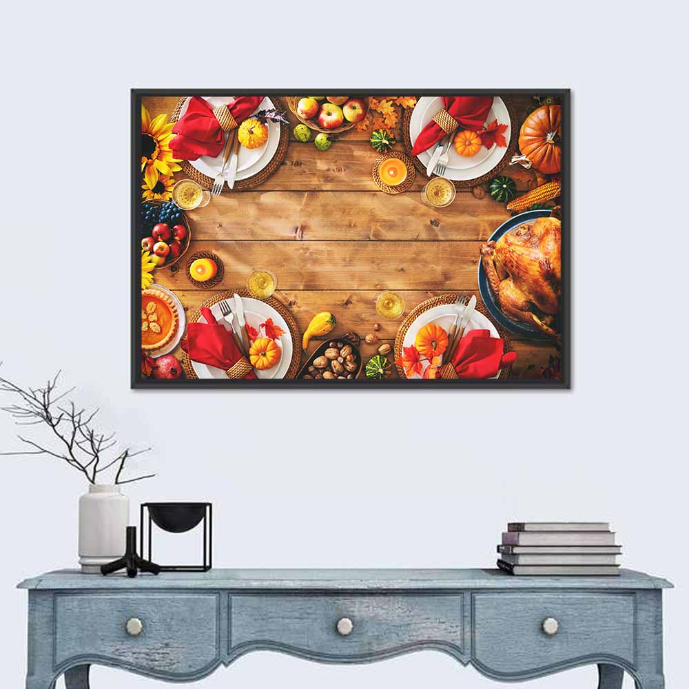Rustic Thanksgiving Tabletop Wall Art