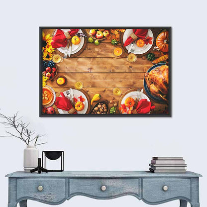 Rustic Thanksgiving Tabletop Wall Art