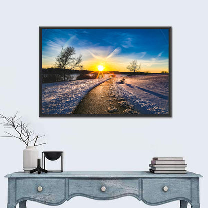 Lake Zorinsky Winter Sunrise Wall Art