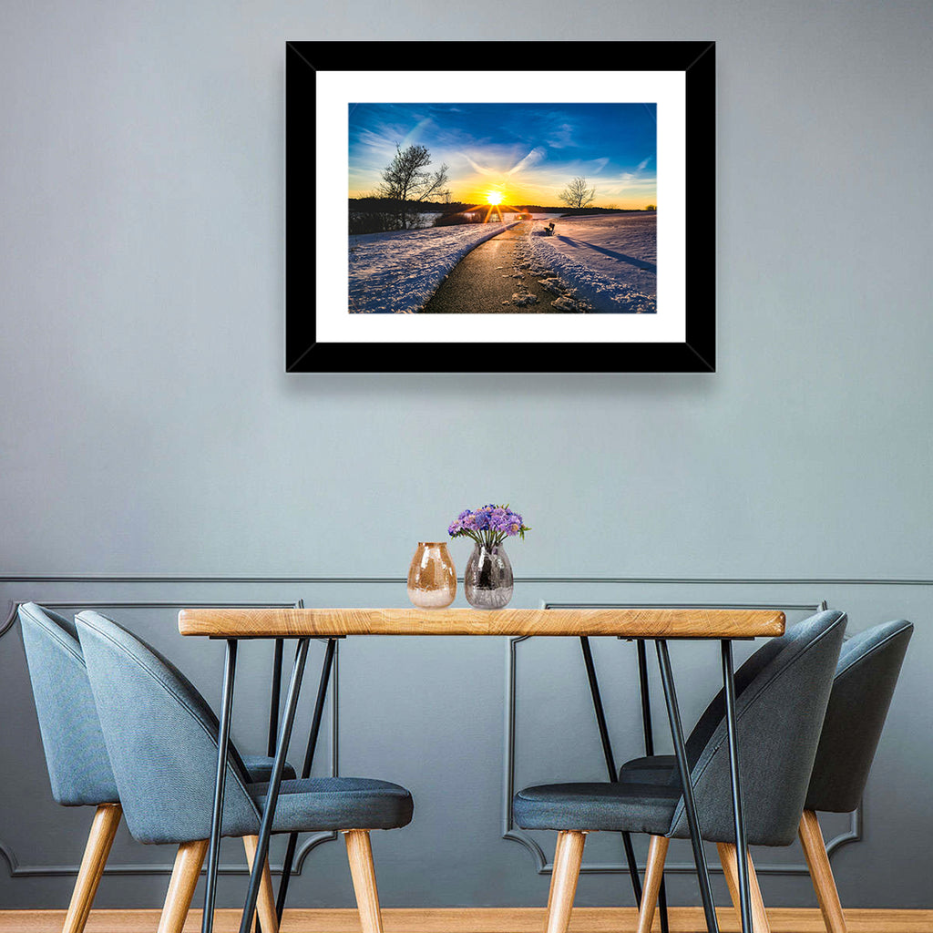 Lake Zorinsky Winter Sunrise Wall Art