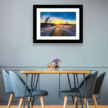 Lake Zorinsky Winter Sunrise Wall Art