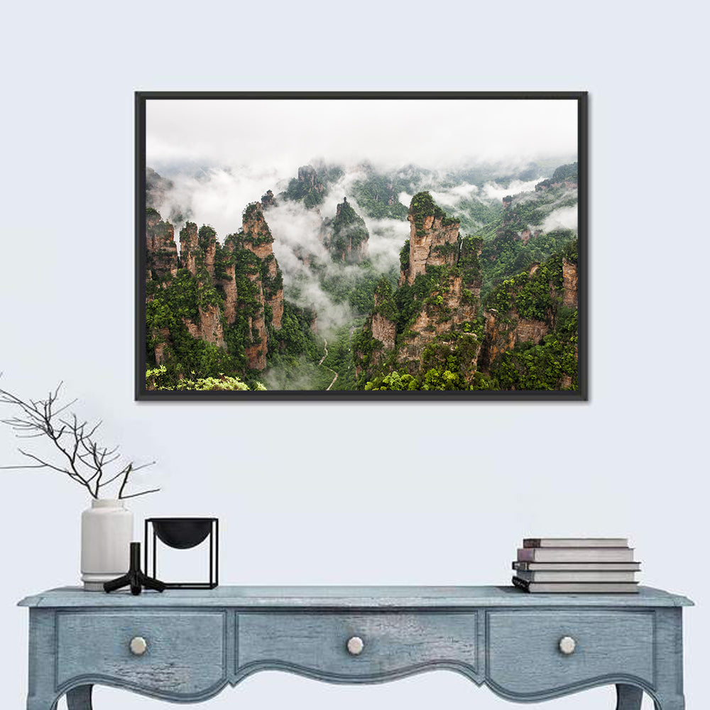 Zhangjiajie Sandstone Pillars Wall Art