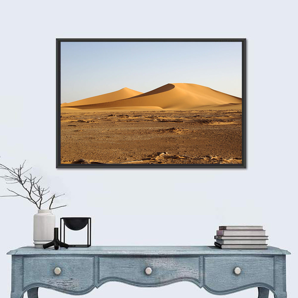 Golden Hour Desert Dunes Wall Art