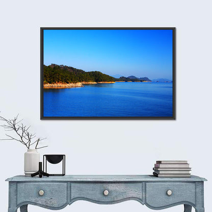 Qiandao Lake Rocky Shoreline Wall Art