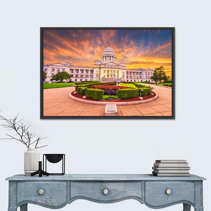 Arkansas State Capitol at Sunset Wall Art