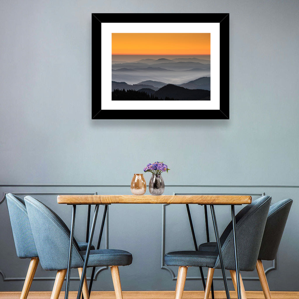 Rarau Mountains Sunrise Wall Art