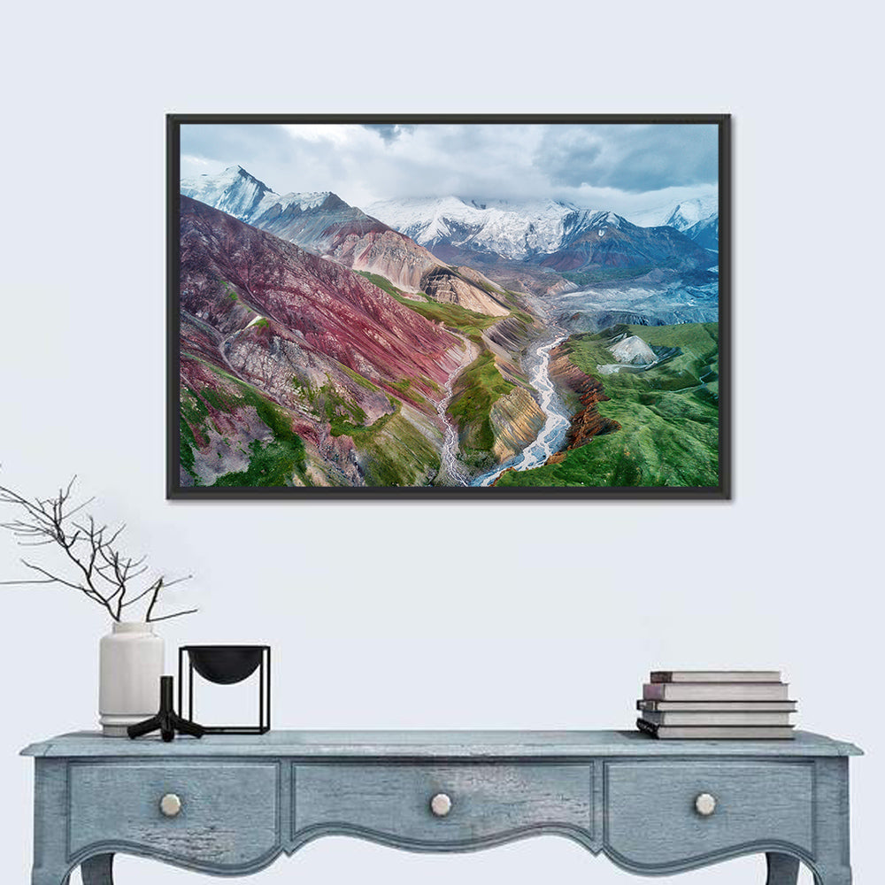 Mount Lenin Glacial Valley Wall Art
