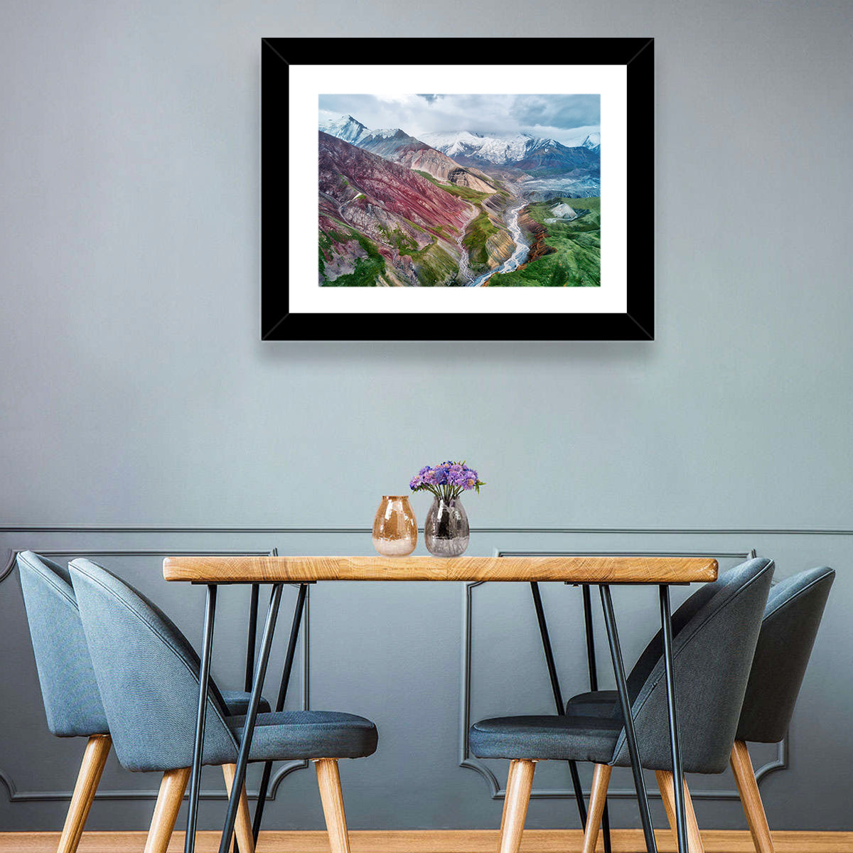 Mount Lenin Glacial Valley Wall Art