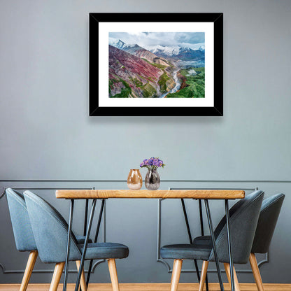 Mount Lenin Glacial Valley Wall Art