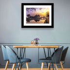 Dutch Canal House at Sunset Wall Art