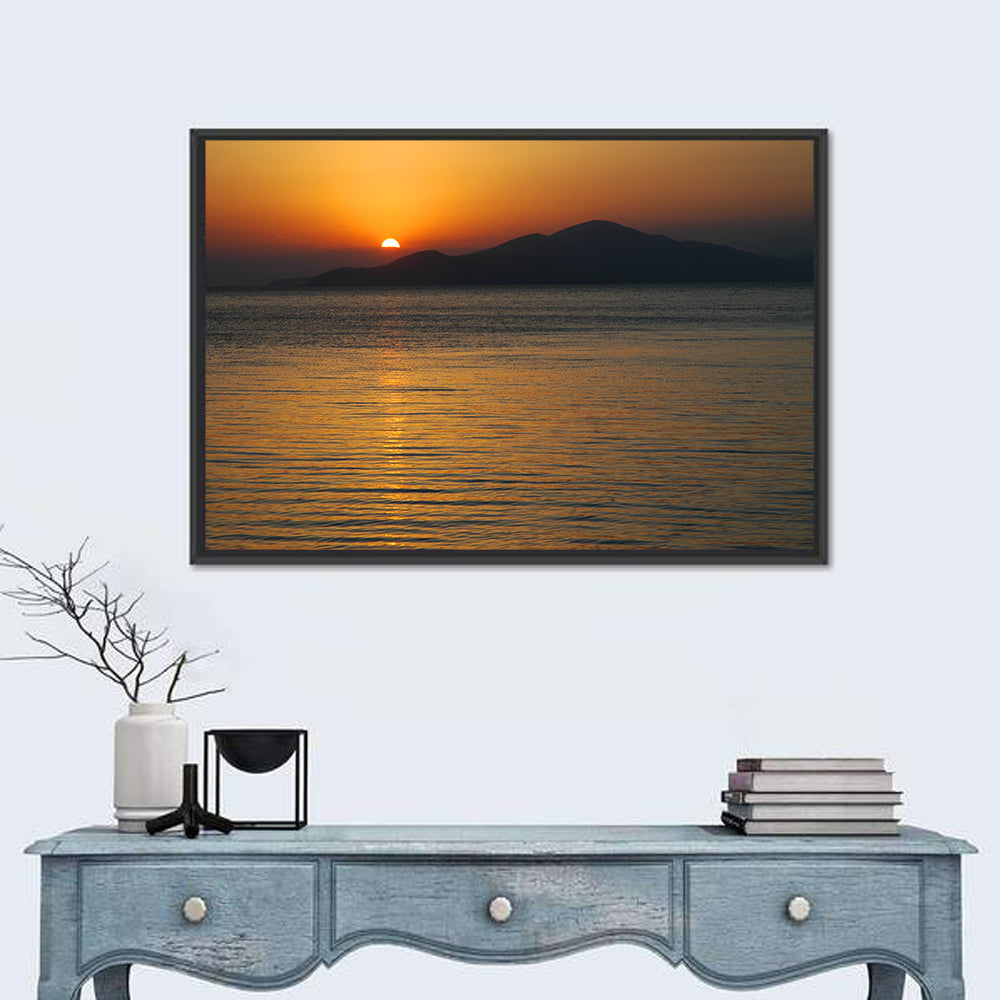Lake Sevan Sunset Reflection Wall Art