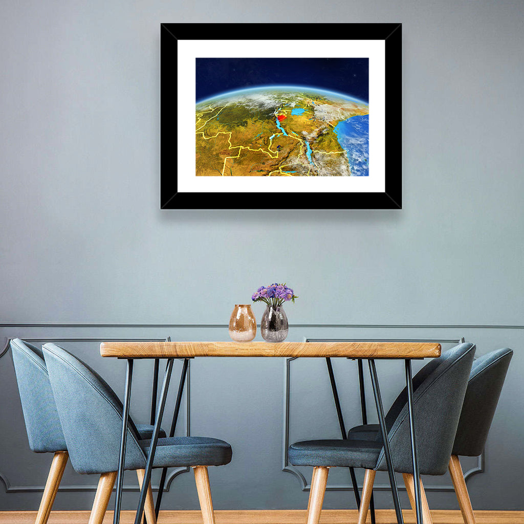 East Africa Great Lakes from Space Wall Art