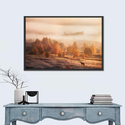 Misty Autumn Landscape Wall Art