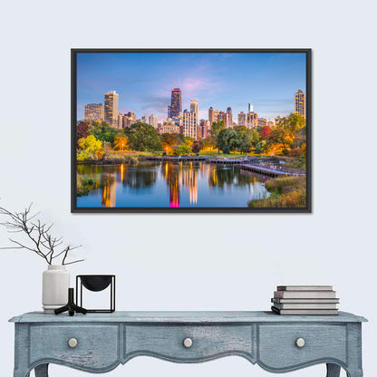Chicago Skyline at Twilight Wall Art