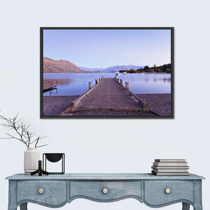 Wanaka Pier at Twilight Wall Art