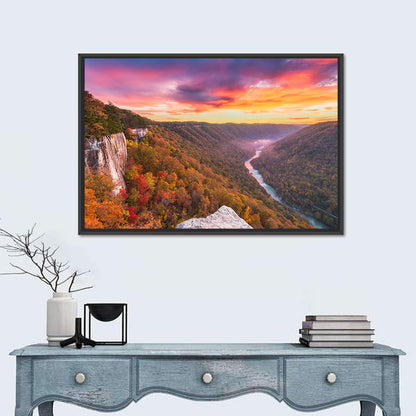New River Gorge Sunset Wall Art
