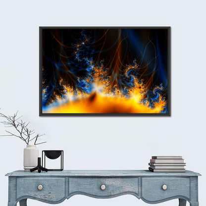 Solar Flare Fractal Flame Wall Art