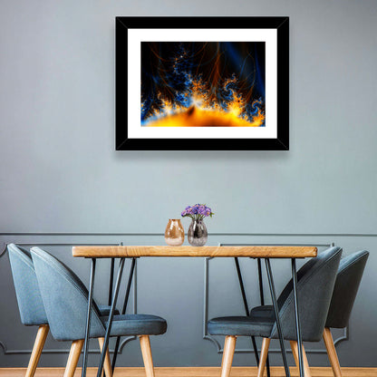 Solar Flare Fractal Flame Wall Art