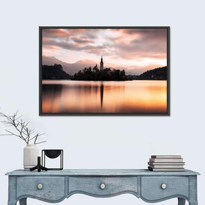 Bled Lake Sunrise Wall Art