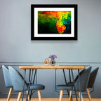 Dynamic Ink Plumes Abstract Wall Art