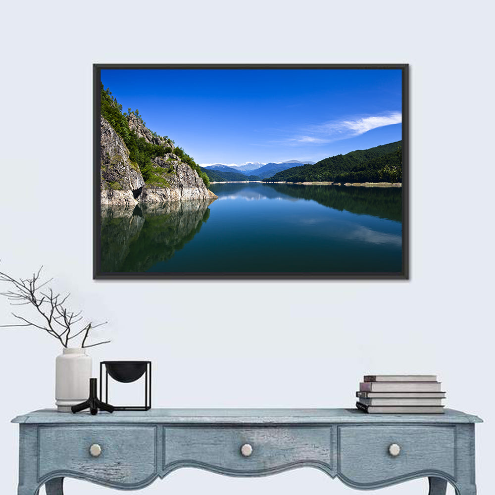 Calm Mountain Lake Reflection Wall Art