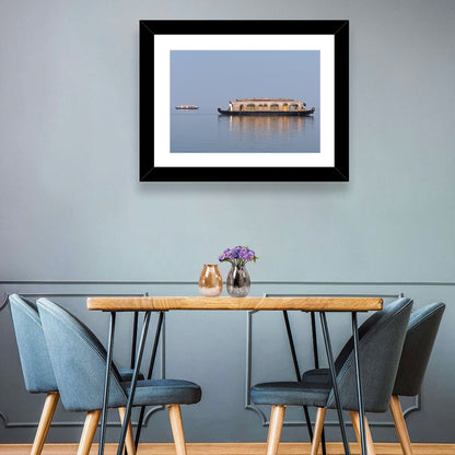 Thatched Houseboat on Vembanad Lake Wall Art