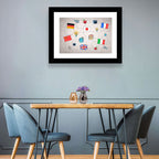 Global Flags Network Wall Art